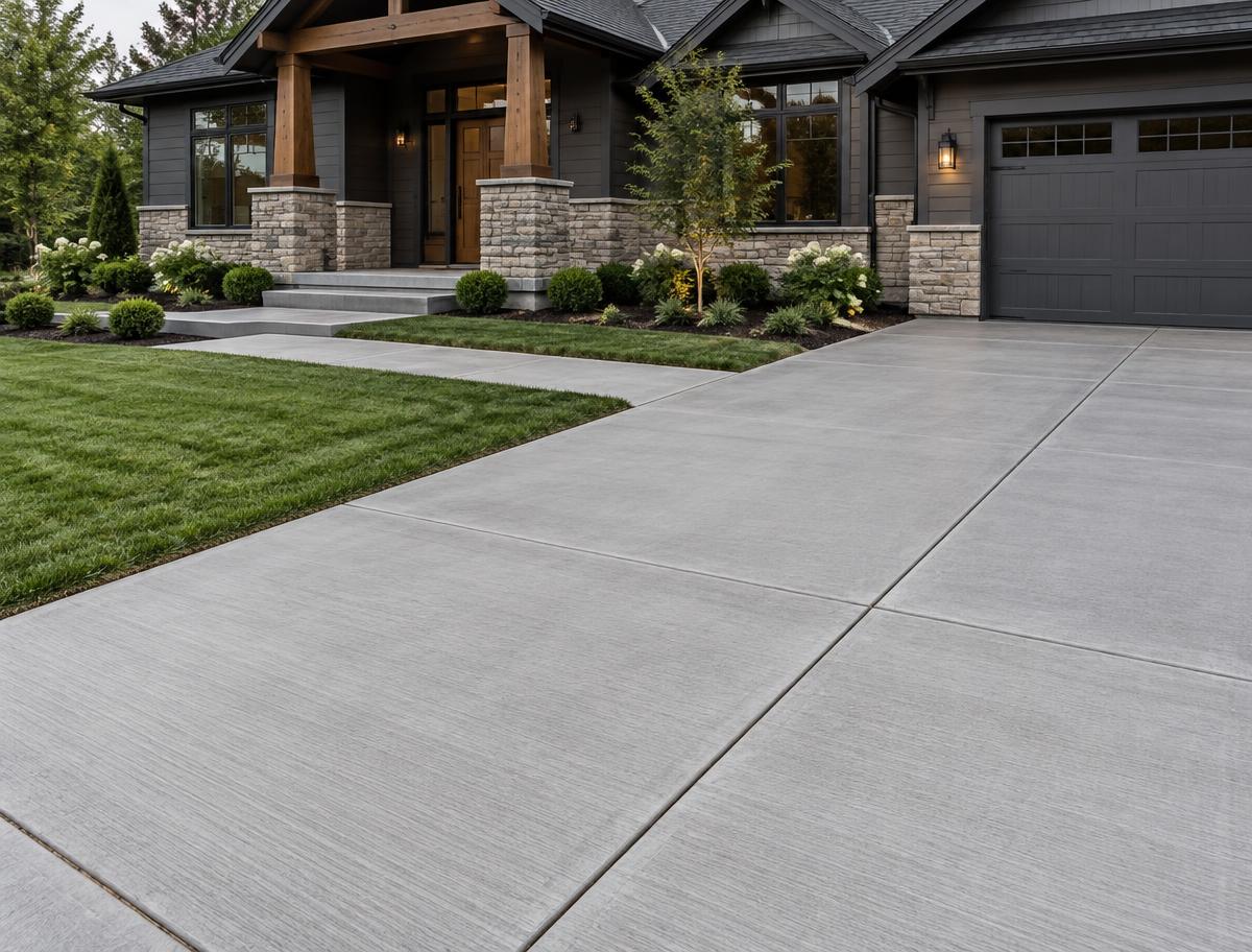 Finished concrete project